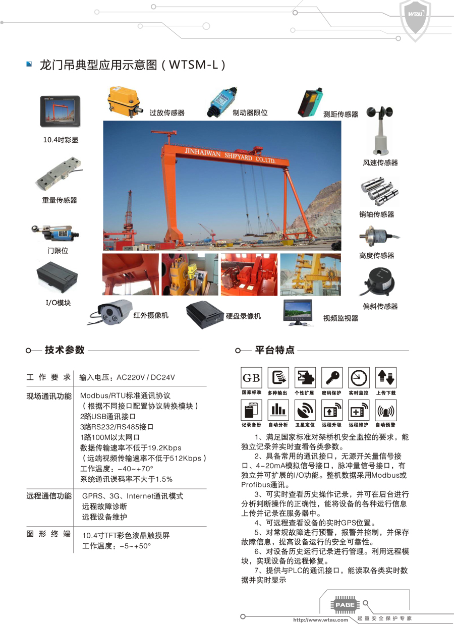 龍門吊安全監控管理系統應用示意圖